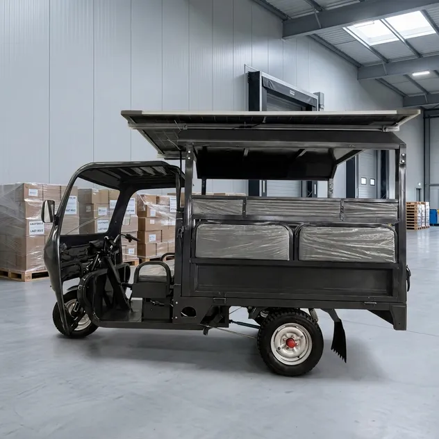 Triciclo Electrico De Pasaje Baja Electric and Solar Powered Cargo Tuk Tricycle Bike with Solar Panel for Adults Passenger Seat