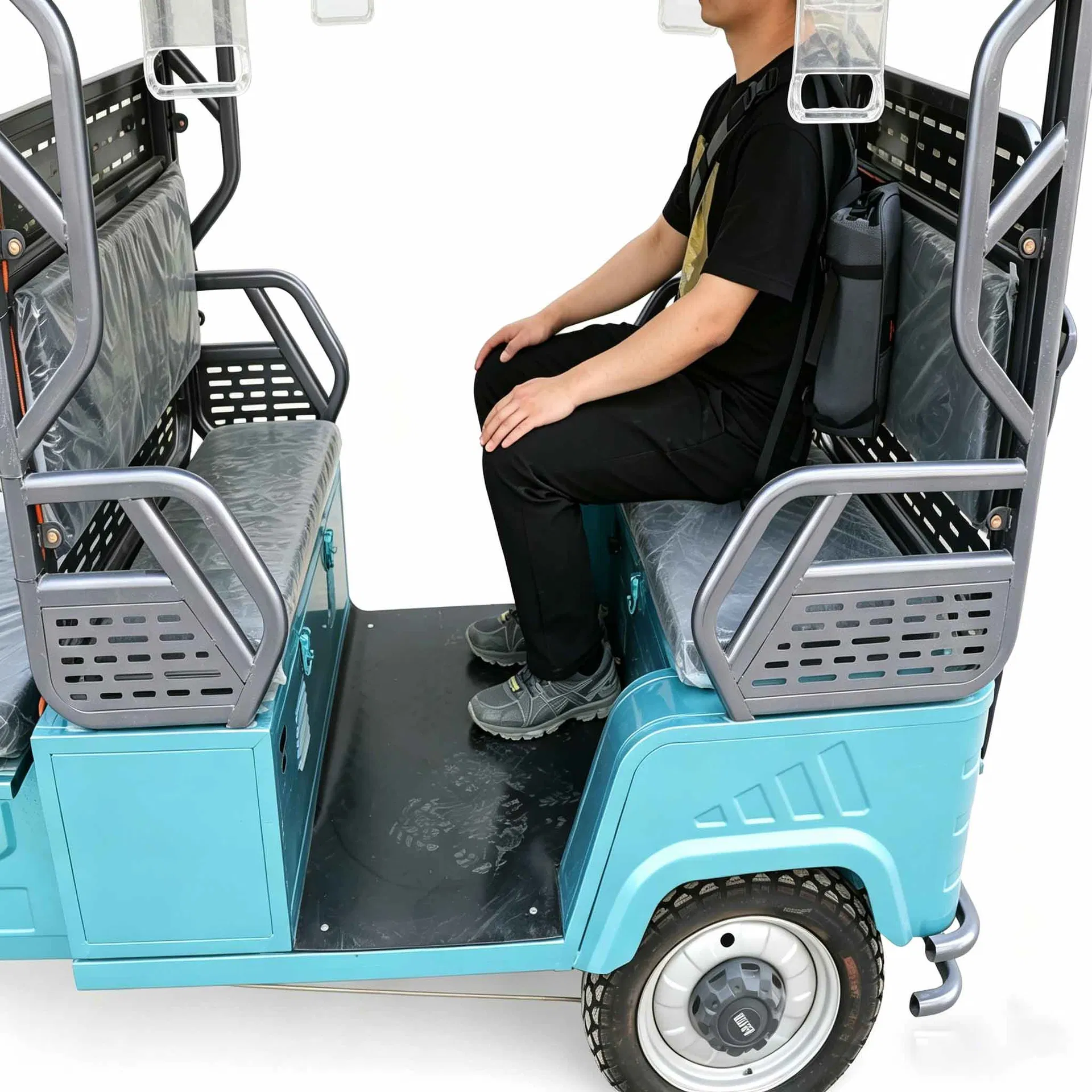 Adult Three Wheel Passenger Electric Peddle Assist Trike Tricycle 1 Piece 4 Seats for Cargo
